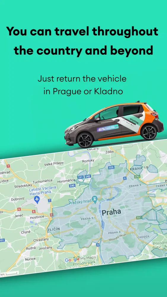 Anytime Carsharing CZ Screenshots