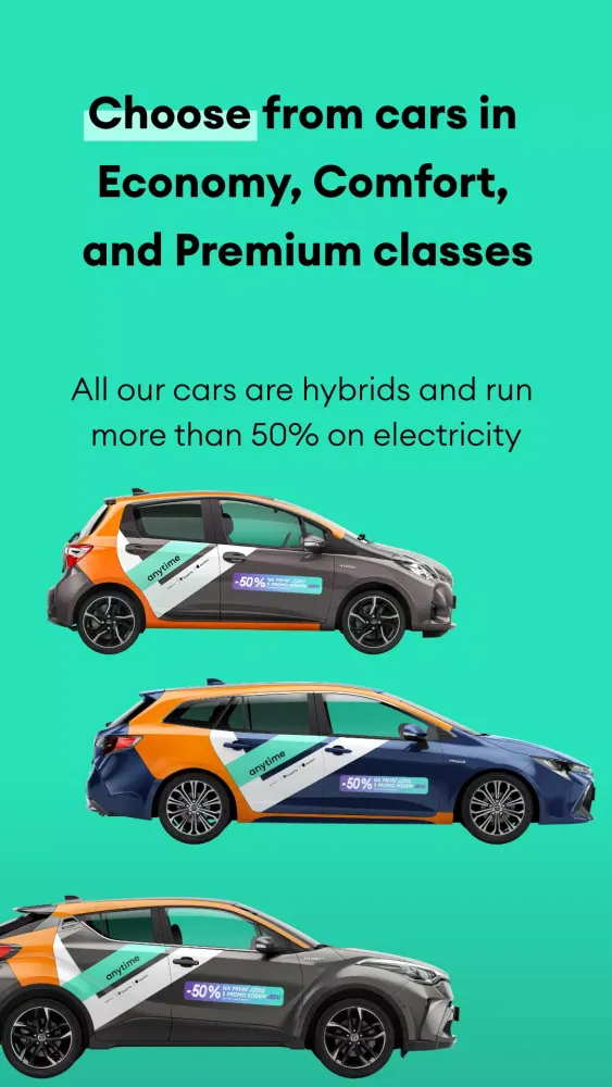 Anytime Carsharing CZ Screenshots