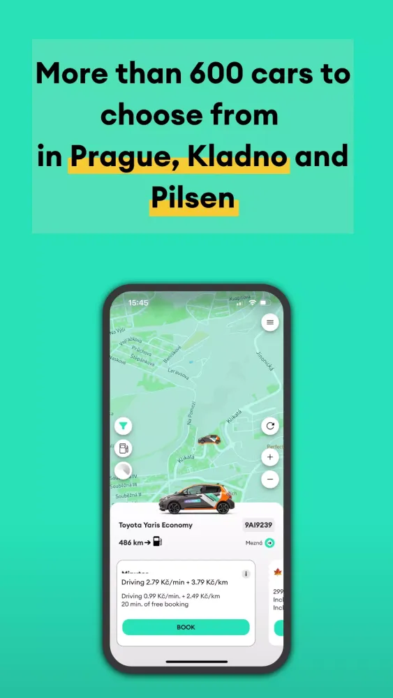 Anytime Carsharing CZ Screenshots
