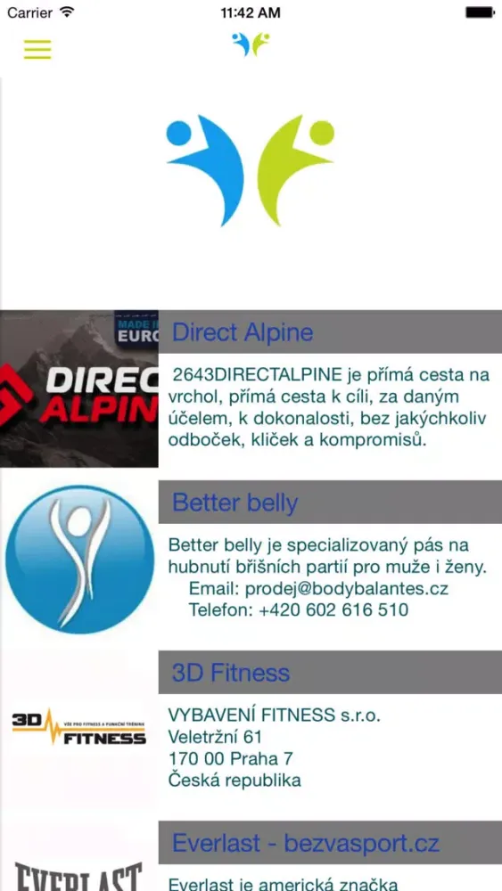Ảnh chụp màn hình của Bonusfit - svět fitness výhod