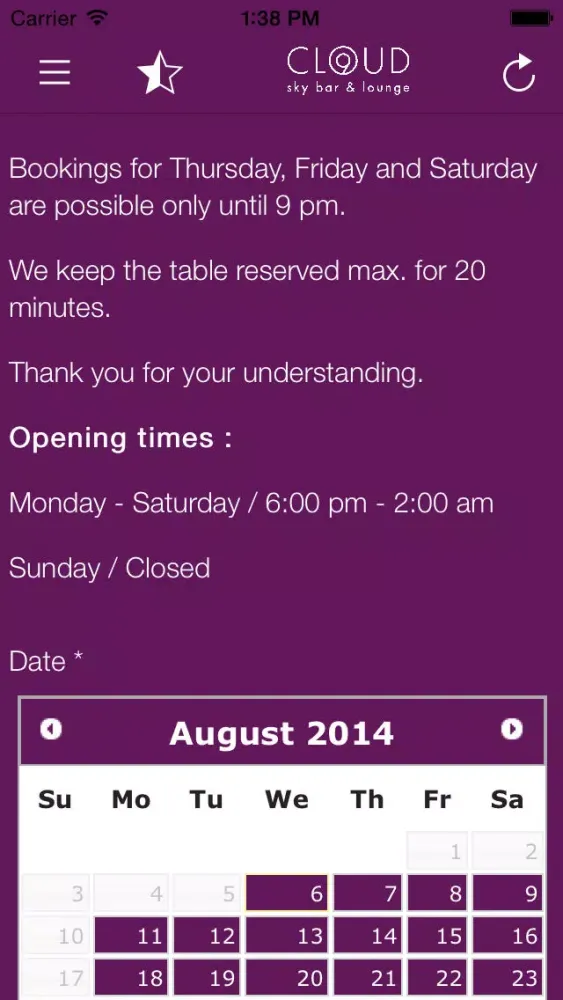 Ảnh chụp màn hình của Cloud 9 sky bar & lounge (en)