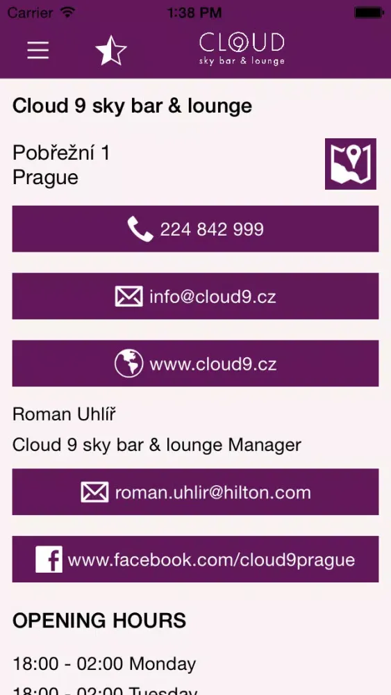 Ảnh chụp màn hình của Cloud 9 sky bar & lounge (en)