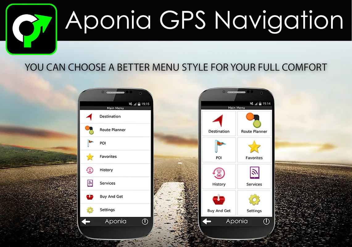 Aponia GPS Navigation Ekran Görüntüleri