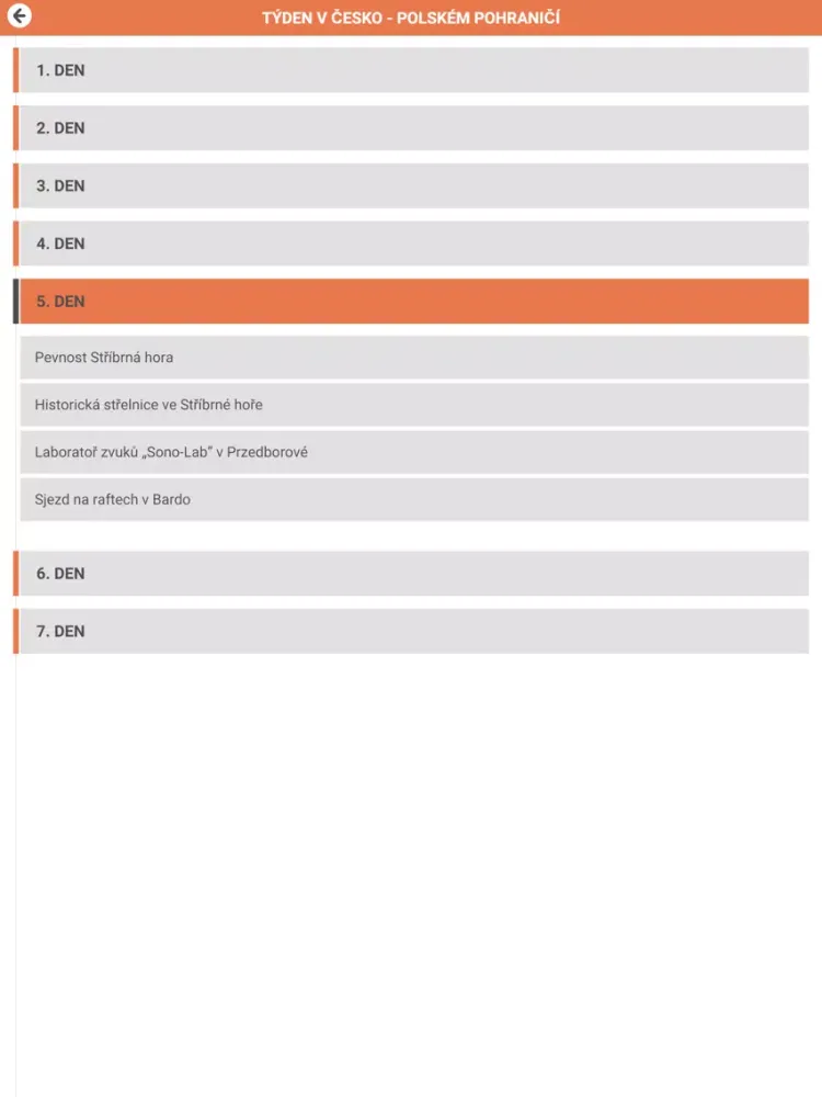 Tipy na víkendy iPad  سکرین شاٹس