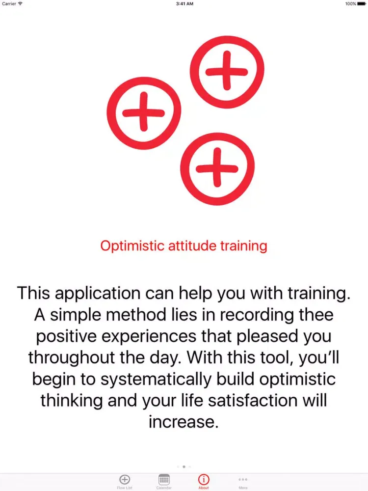 صور Flow list - positive diary iPad 