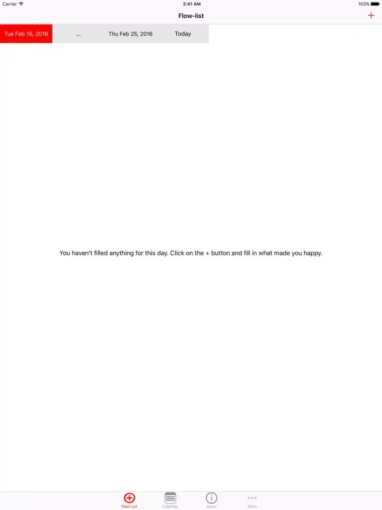 صور Flow list - positive diary iPad 