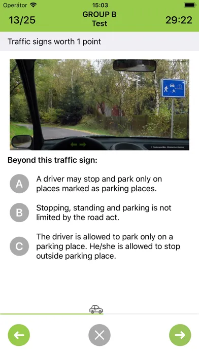 Driving school tests - Czechia应用截图