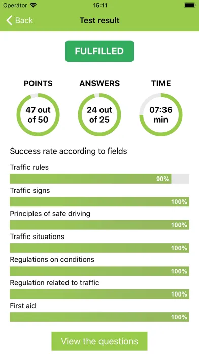 Driving school tests - Czechia应用截图