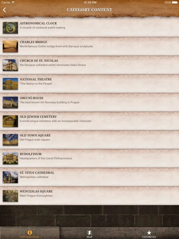 Prague Minos Guide iPad  স্ক্রিনশট