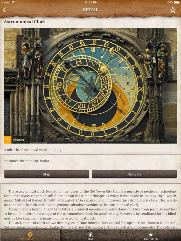 Prague Minos Guide iPad  স্ক্রিনশট
