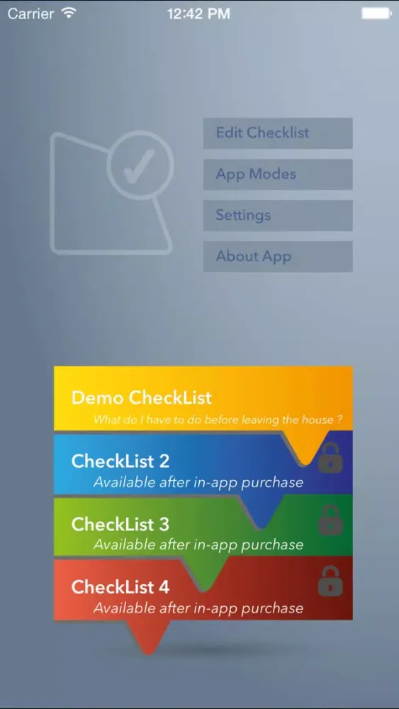 ภาพหน้าจอของ Check The List