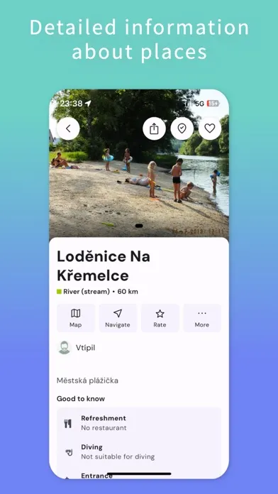 Tangkapan skrin Swimplaces