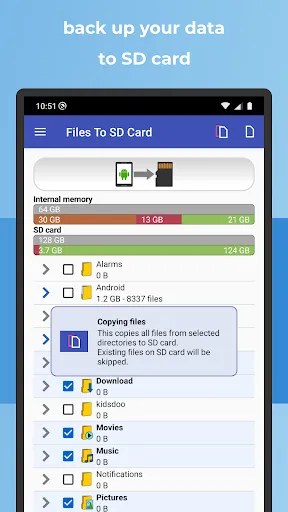 Capturas de tela do Files To SD Card or USB Drive