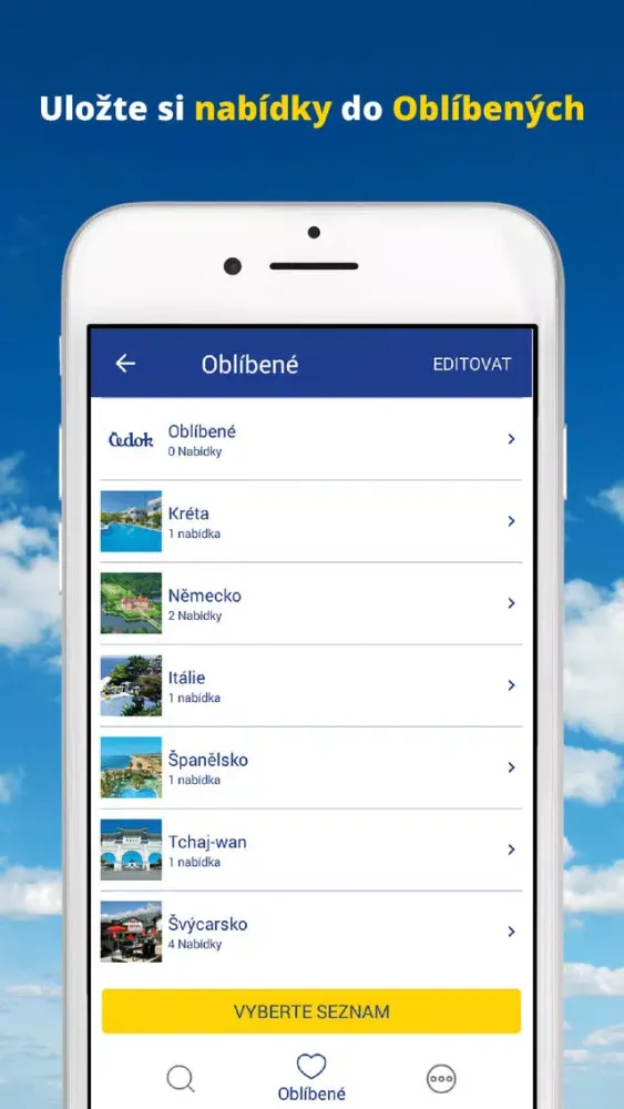 Captures d'écran de Čedok - mobilní aplikace