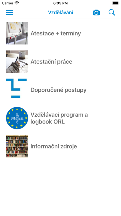 Capturas de pantalla de Česká ORL společnost