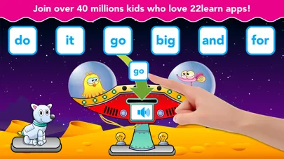 Capturas de tela do Sight Words Reading Games ABC