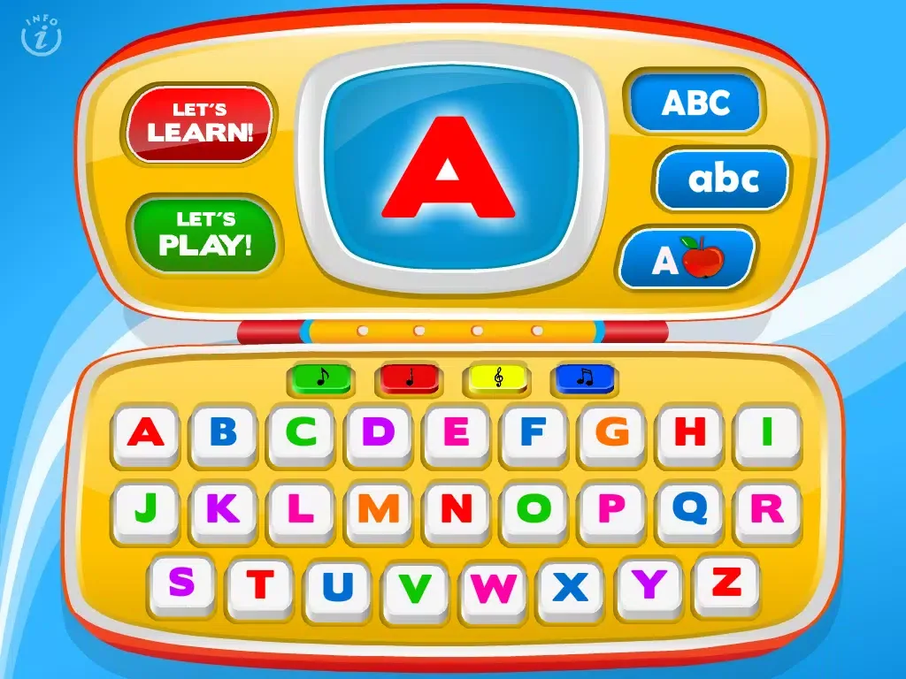 Letters Laptop A to Z · TeachMe Alphabet, ABC Letter Quiz and Letter Recognition, Flash Cards and Spelling Activities - Learning Reading School Games for Kids: Toddler, Preschool, Kindergarten by Abby Monkey® iPad  Screenshots