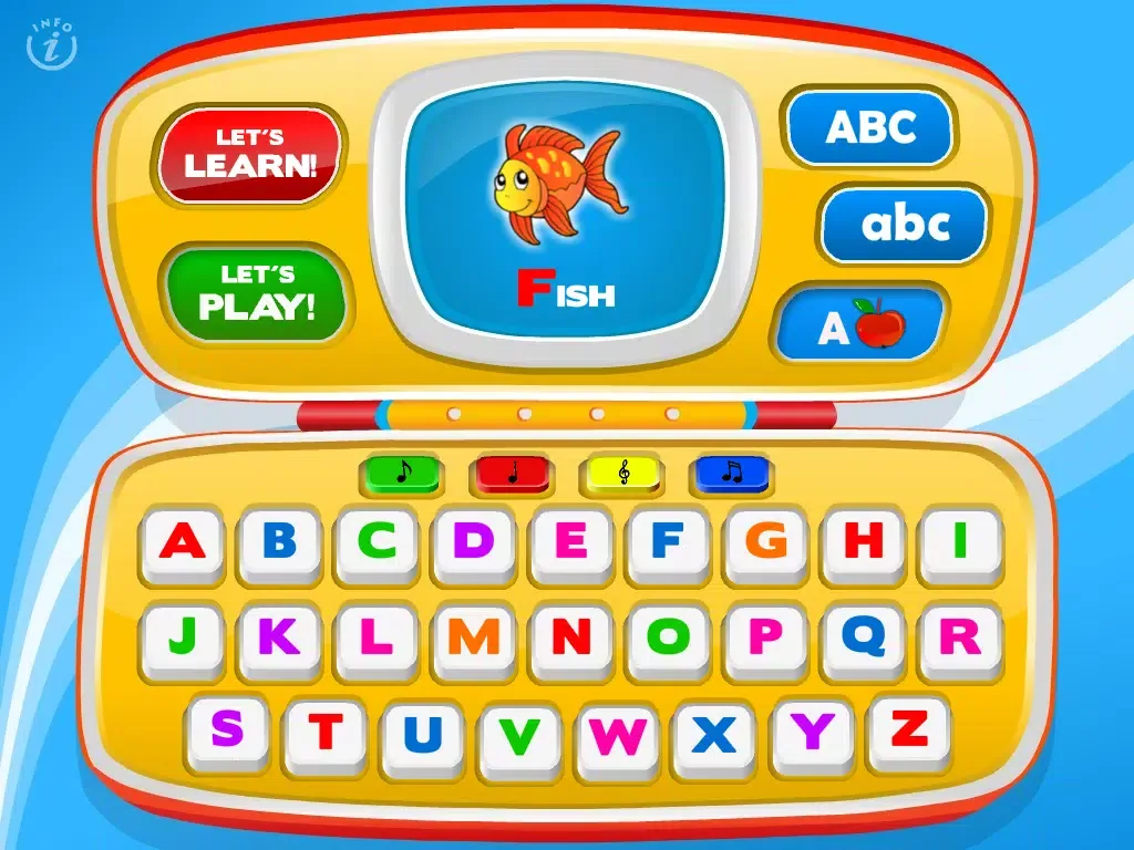 Letters Laptop A to Z · TeachMe Alphabet, ABC Letter Quiz and Letter Recognition, Flash Cards and Spelling Activities - Learning Reading School Games for Kids: Toddler, Preschool, Kindergarten by Abby Monkey® iPad  Screenshots