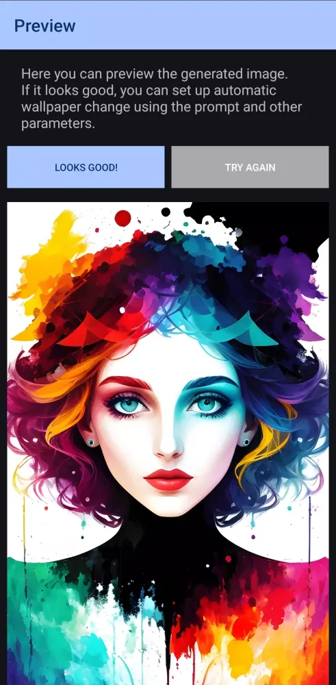 Скриншоты AI Wallpaper Changer