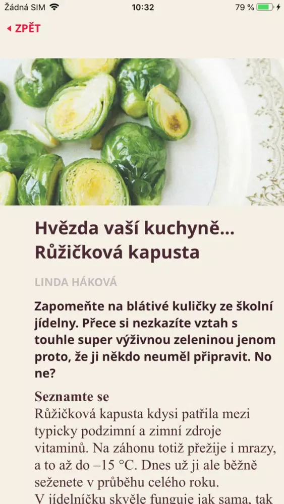 Capturas de tela do Časopis Dieta