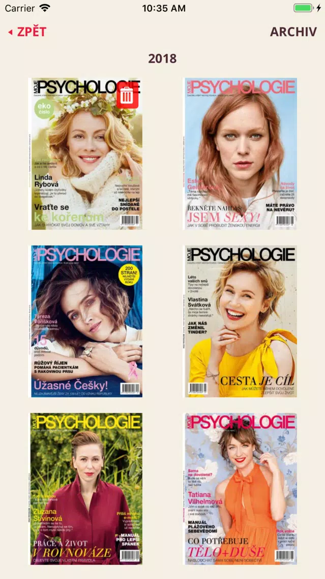 Moje psychologie سکرین شاٹس