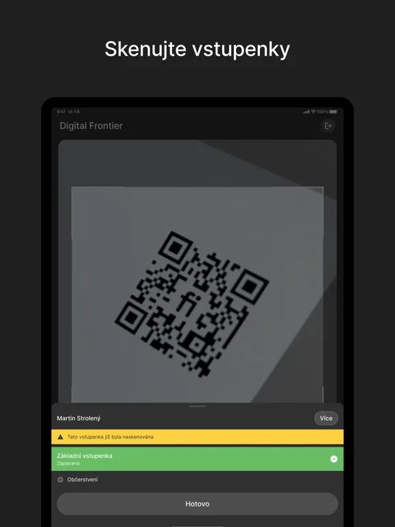 Confio Skener iPad 應用截圖