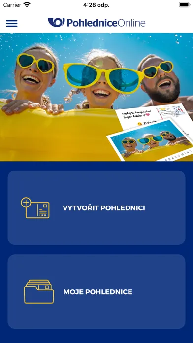 Pohlednice Online Screenshots