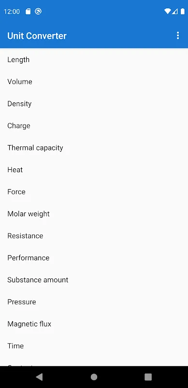 Unit Converter Screenshots