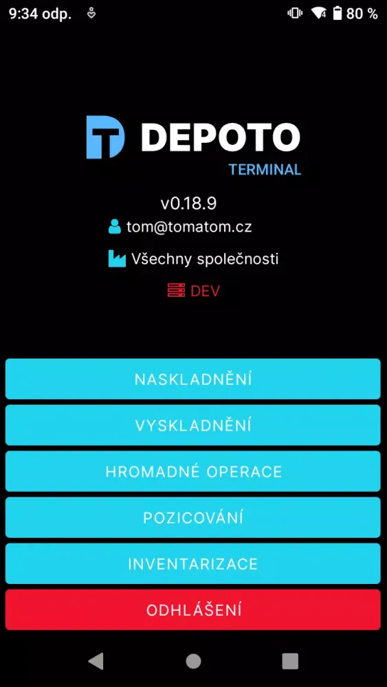 Depoto - WMS, sklad, expedice Ekran Görüntüleri