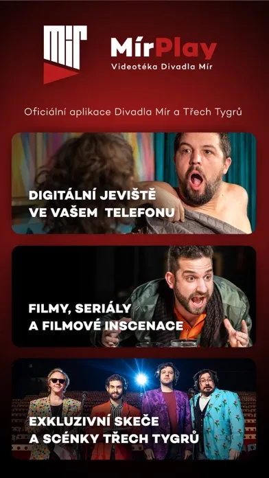 Ảnh chụp màn hình của MírPlay: videotéka Divadla Mír