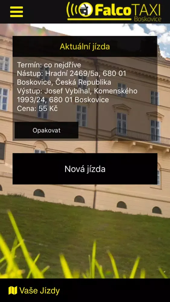 FalcoTaxi Boskovice स्क्रीनशॉट