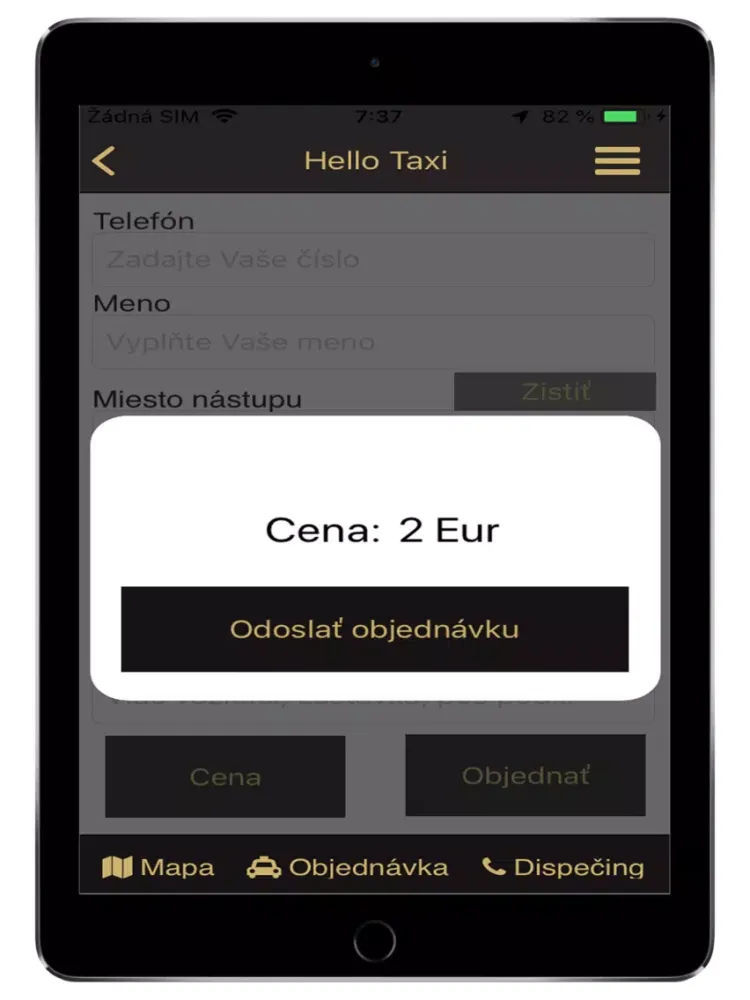 Capturas de pantalla de HELLO TAXI Košice iPad 