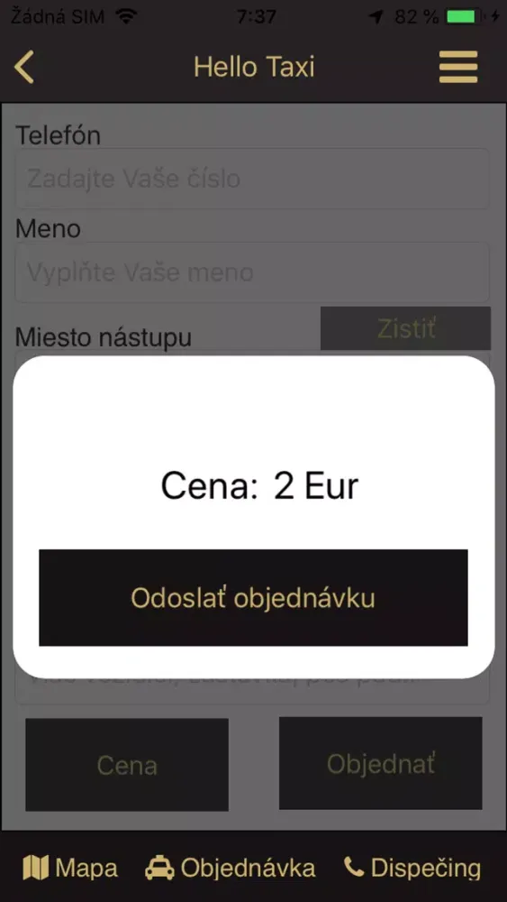 Capturas de pantalla de HELLO TAXI Košice