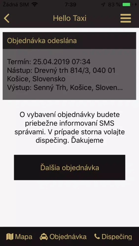 Capturas de pantalla de HELLO TAXI Košice