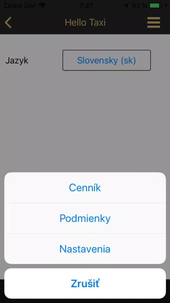 Capturas de pantalla de HELLO TAXI Košice