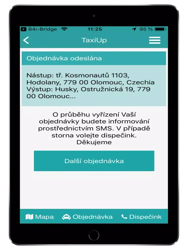 TaxiUp Olomouc iPad 應用截圖