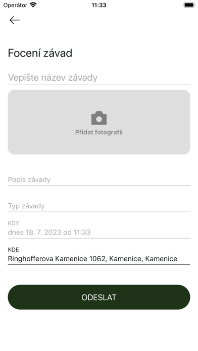 Tangkapan layar Kamenice v mobilu