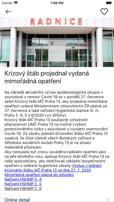 Praha 13 v mobilu Screenshots