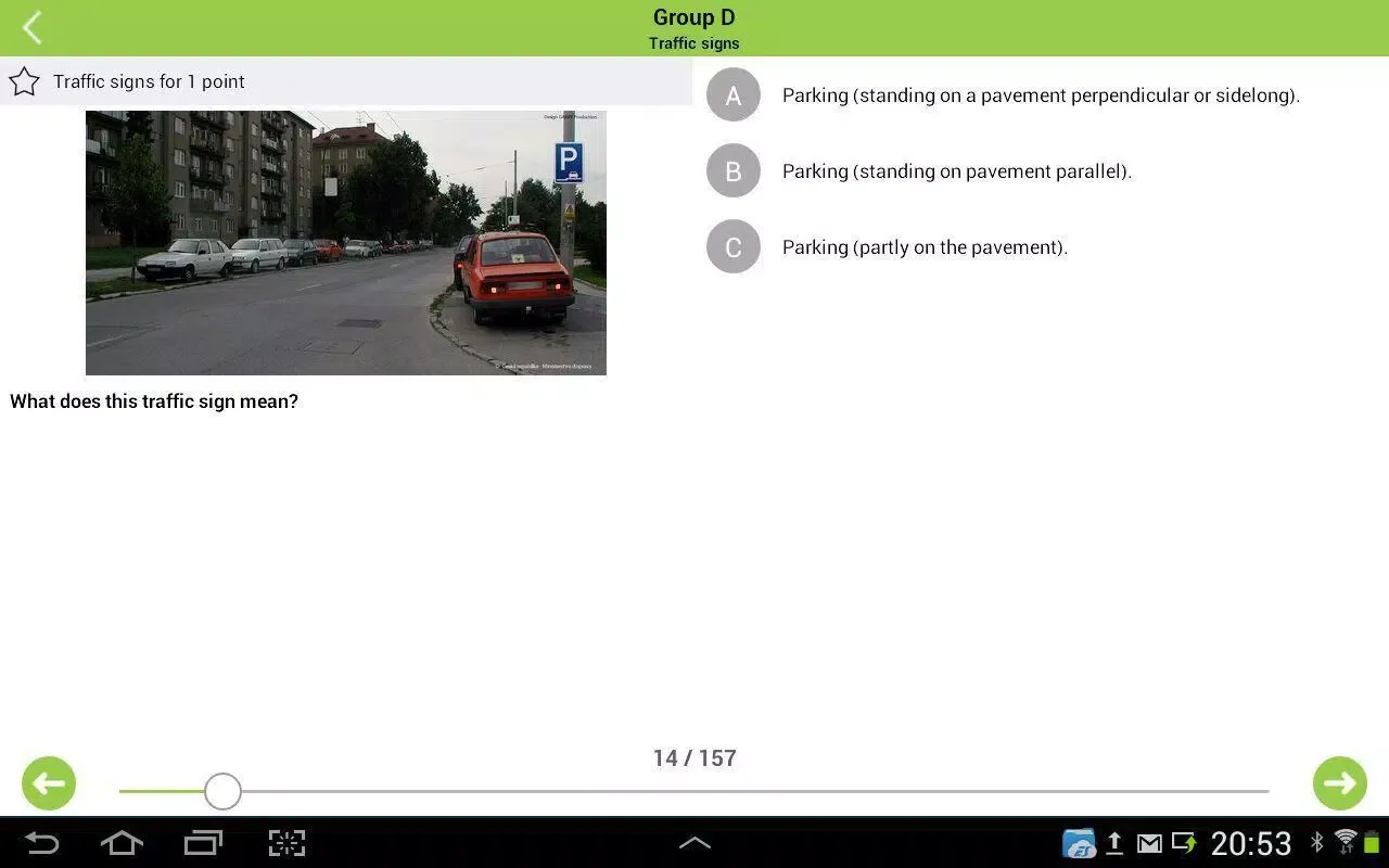 Screenshot di Driving school tests (CZ)