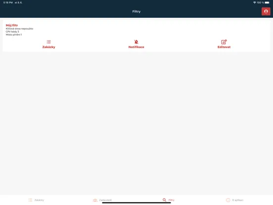 ภาพหน้าจอของ Veřejné zakázky PoDo iPad 
