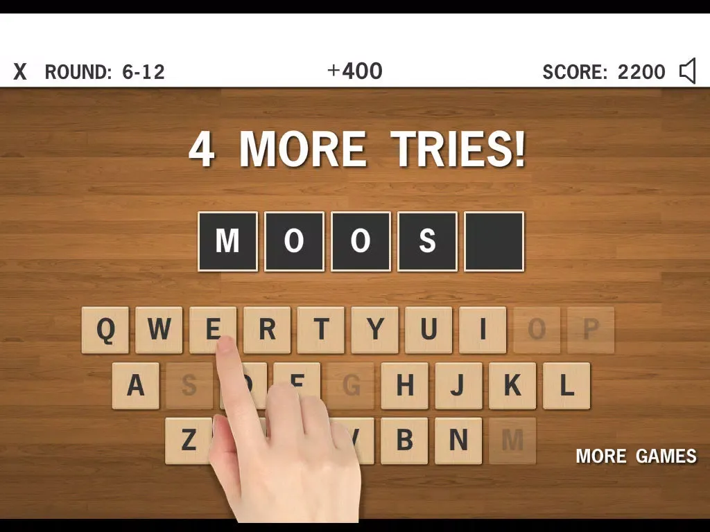 Capturas de tela do 1 Word 6 Tries - Best Free Animal Guessing Word Search Game iPad 