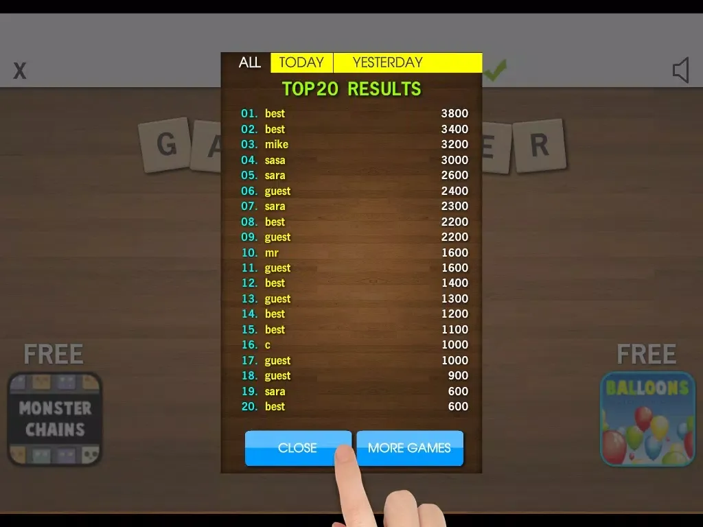 Capturas de tela do 1 Word 6 Tries - Best Free Animal Guessing Word Search Game iPad 