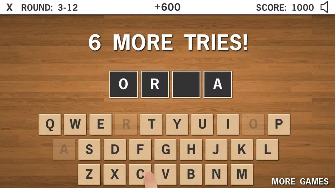 Capturas de tela do 1 Word 6 Tries - Best Free Animal Guessing Word Search Game