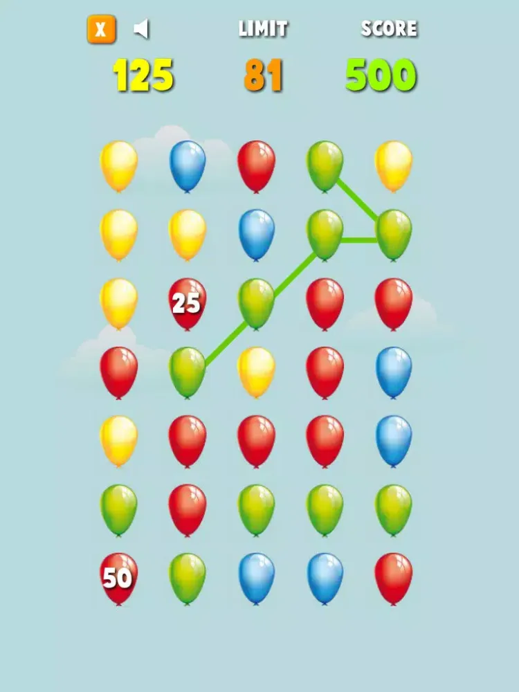 Balloons Match And Crush - Free iPad  Screenshots