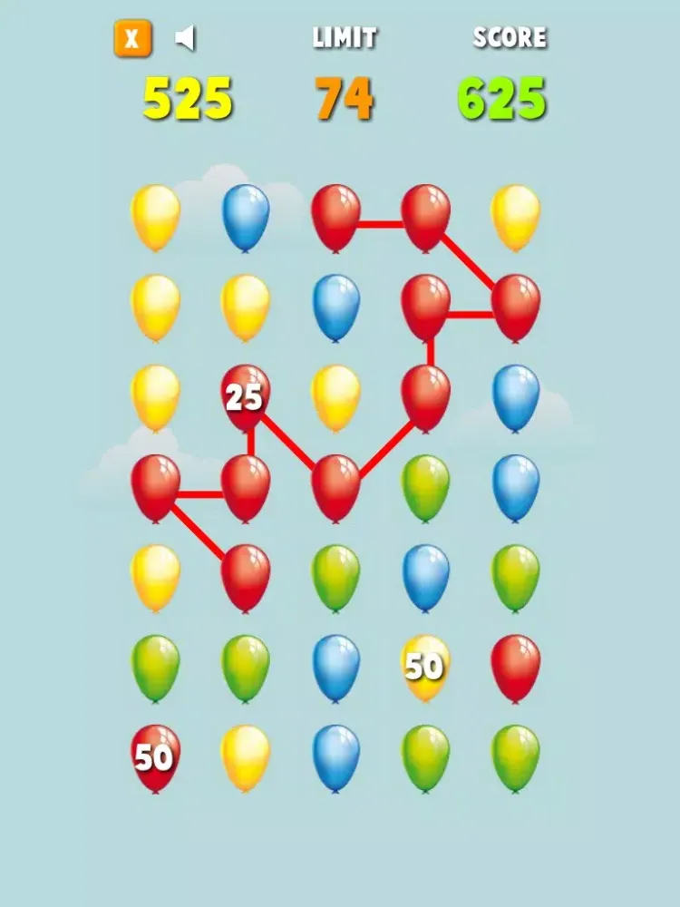 Balloons Match And Crush - Free iPad  Screenshots