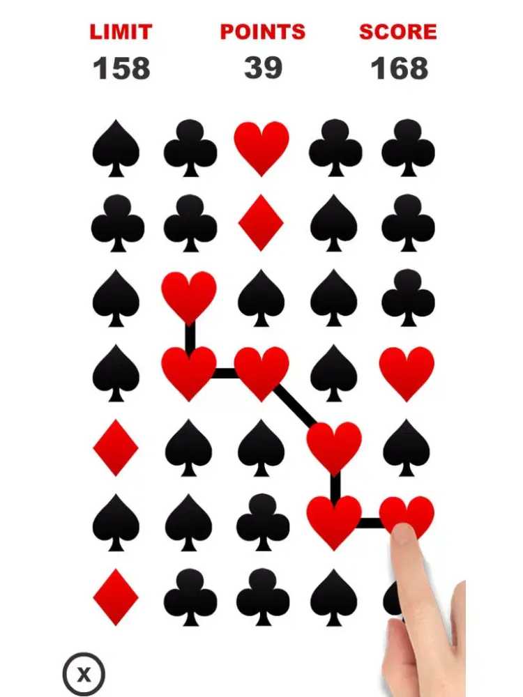 Card Suits Puzzle - Free Brain Game iPad  स्क्रीनशॉट