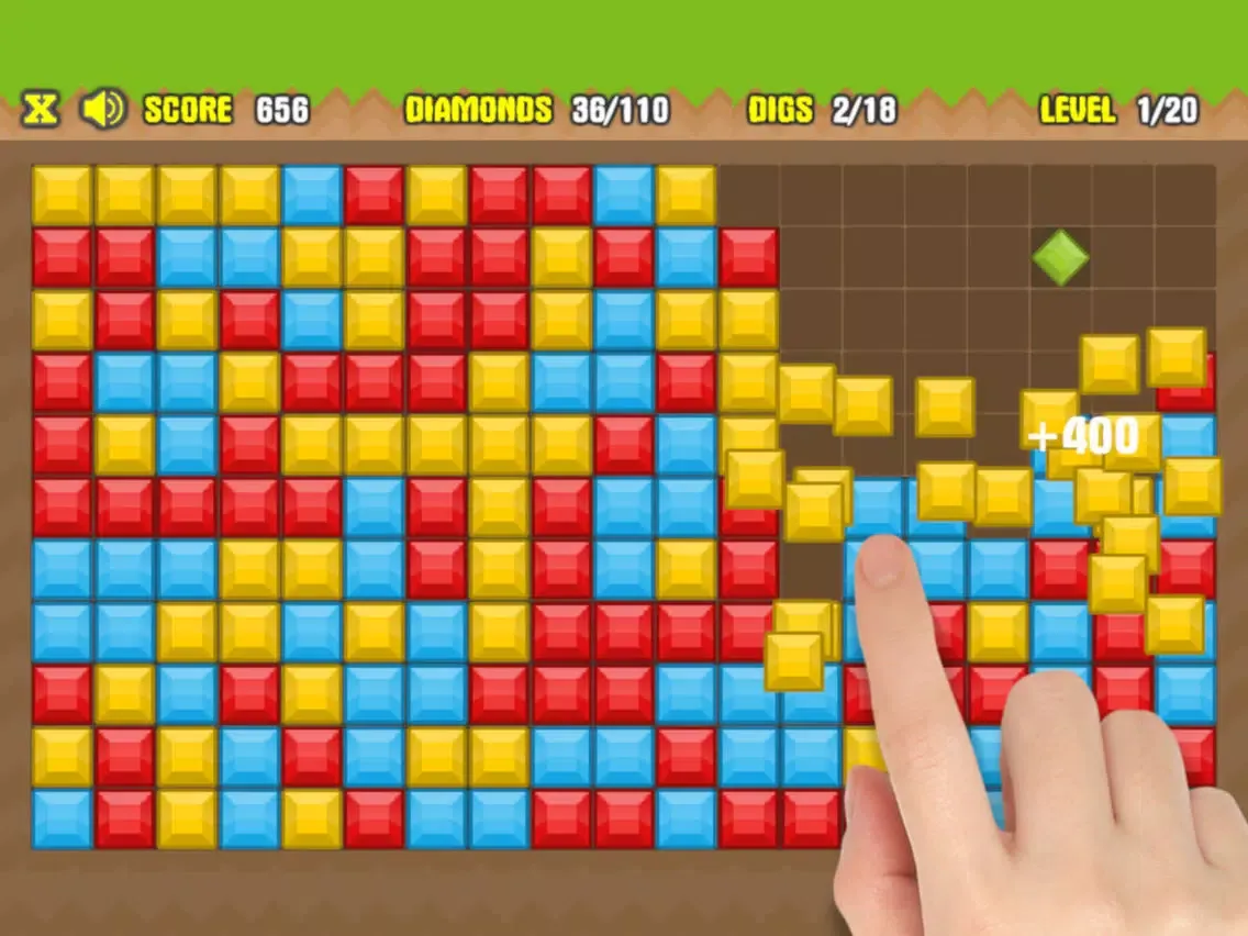 Diamonds Mine Game iPad  سکرین شاٹس
