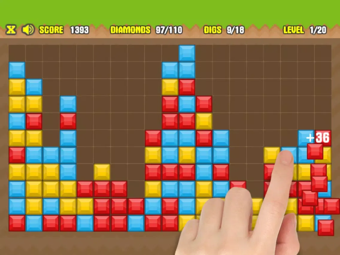 Diamonds Mine Game iPad  سکرین شاٹس