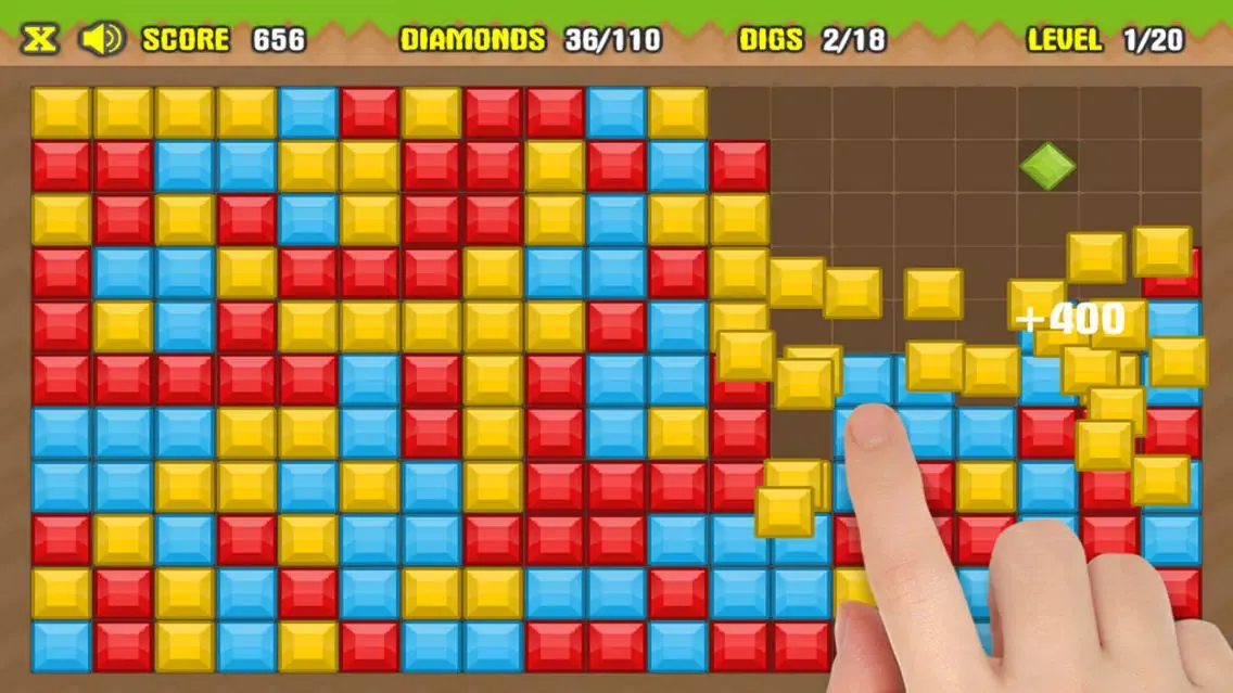 Diamonds Mine Game سکرین شاٹس