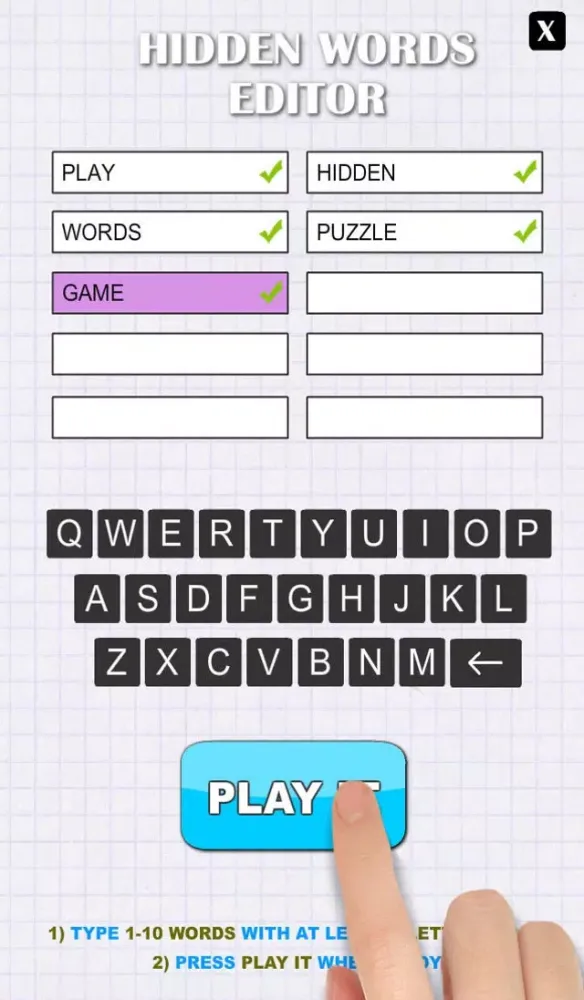 Screenshot di Hidden Words - Free Word Search